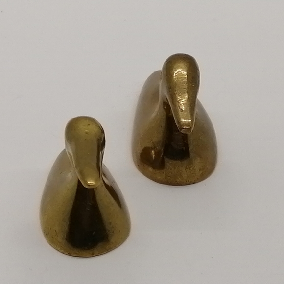 VTG Pair of Small Brass Ducks - Picture 2 of 16